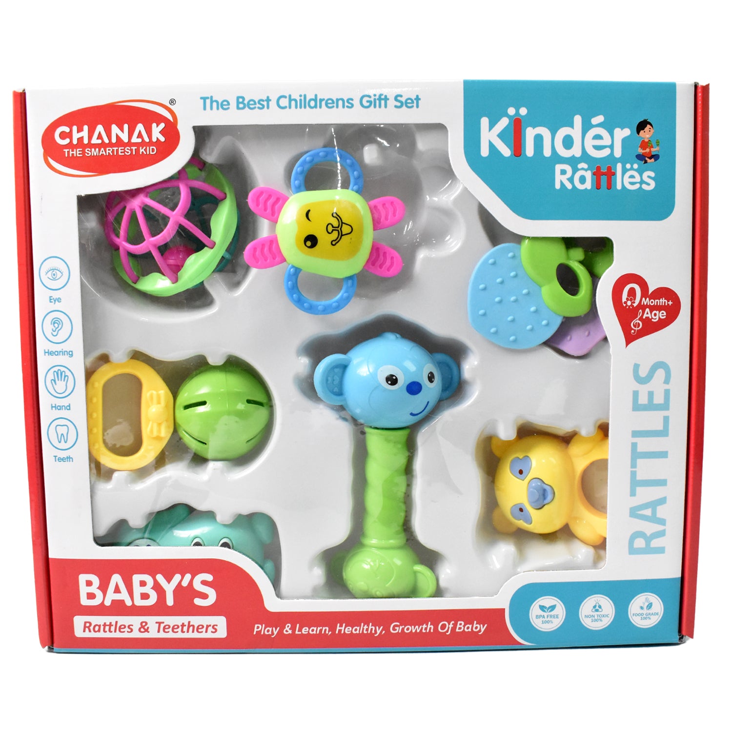 Kinder Rattles Classic Store Plastic Non-toxic Shake And Grab Ball Baby Rattles  Teethers (8 Pcs Set) Kinder Rattles Classic Store Plastic Non-toxic Shake And Grab Ball Baby Rattles  Teethers (8 Pcs Set)